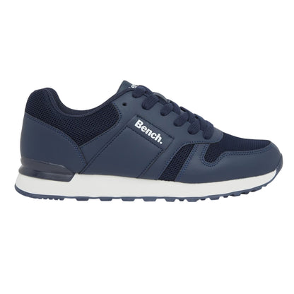 Navy - Front - Bench Mens Valence Lace Up Trainers