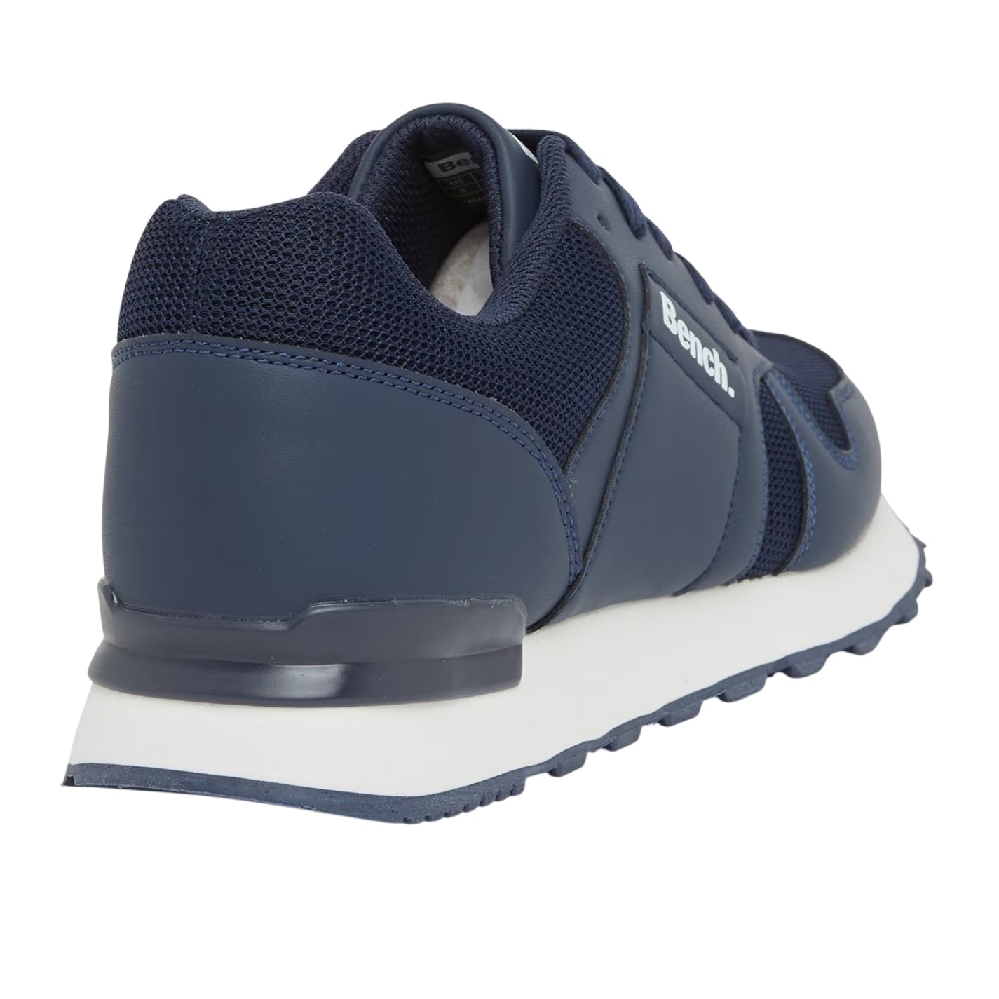 Navy - Back - Bench Mens Valence Lace Up Trainers