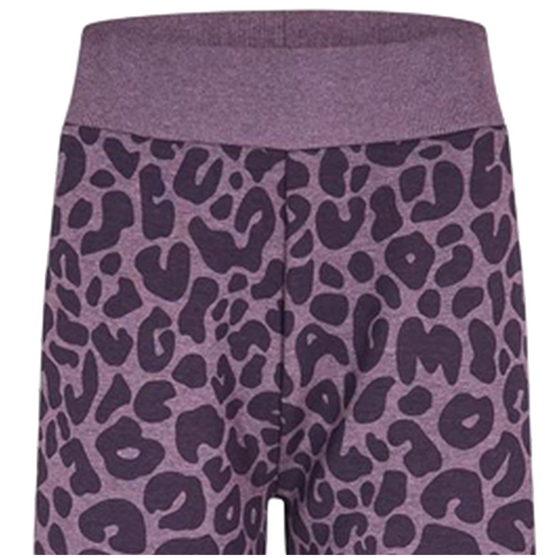 Dark Purple - Side - Boss Womens-Ladies Leopard Print Wide Leg Lounge Pants