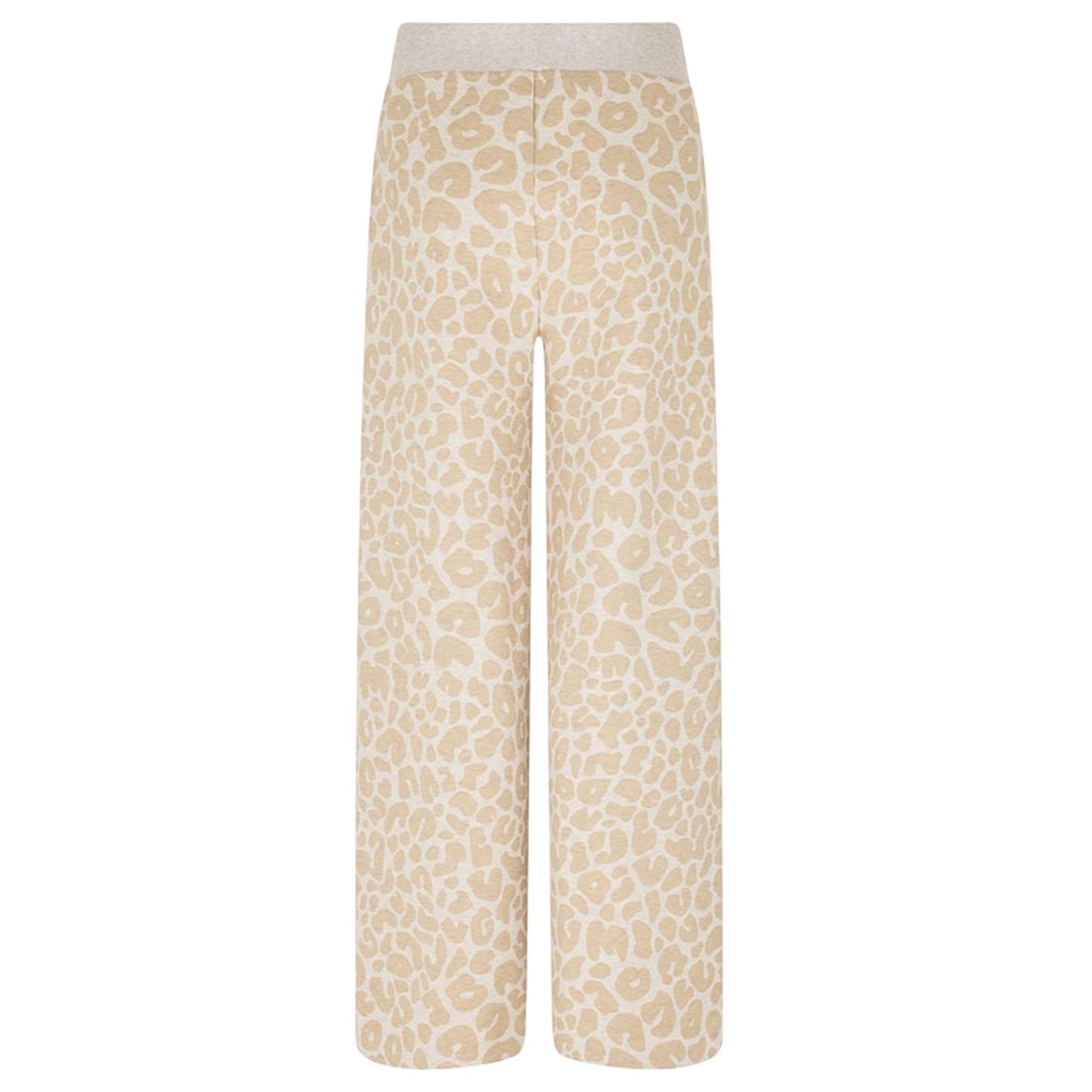 White - Back - Boss Womens-Ladies Leopard Print Wide Leg Lounge Pants