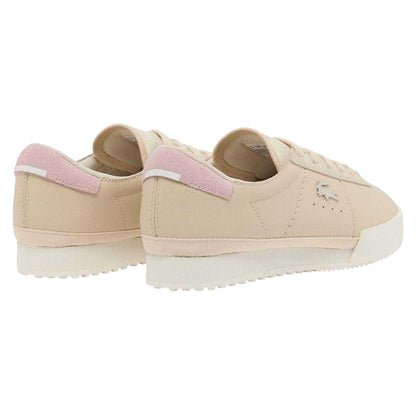 Off White - Back - Lacoste Womens-Ladies Logo Leather Trainers