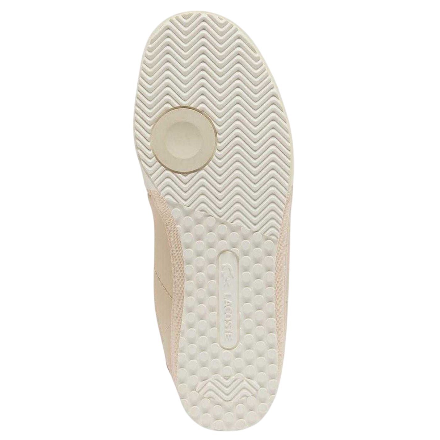 Off White - Side - Lacoste Womens-Ladies Logo Leather Trainers
