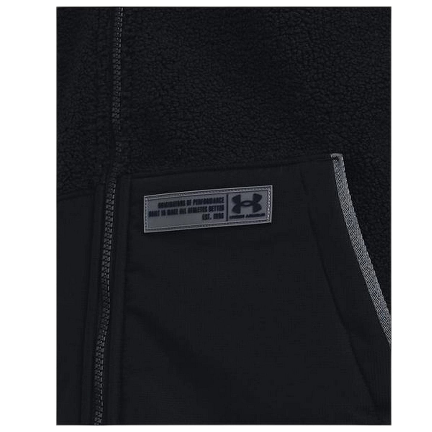 Black - Side - Under Armour Mens Mission Insulated Jacket