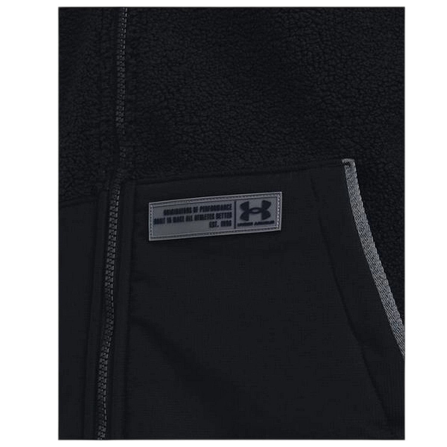 Black - Side - Under Armour Mens Mission Insulated Jacket