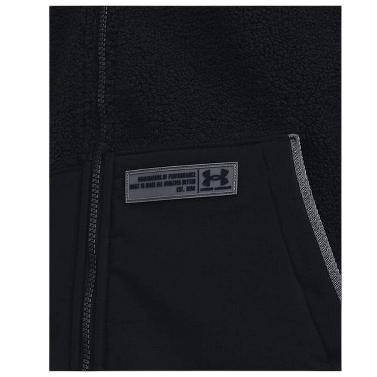 Black - Side - Under Armour Mens Mission Insulated Jacket
