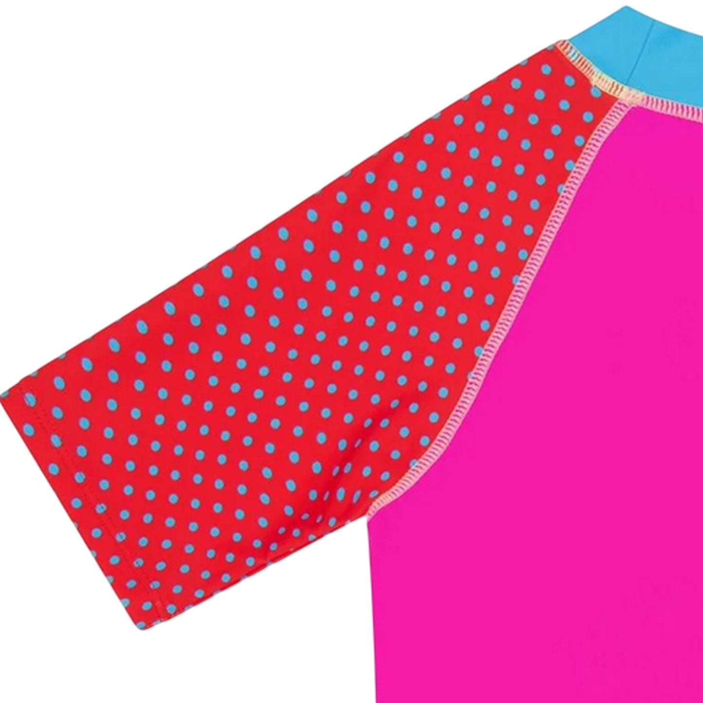 Blue - Lifestyle - Zoggs Childrens-Kids Polka Dot 3-4 Sleeve Top