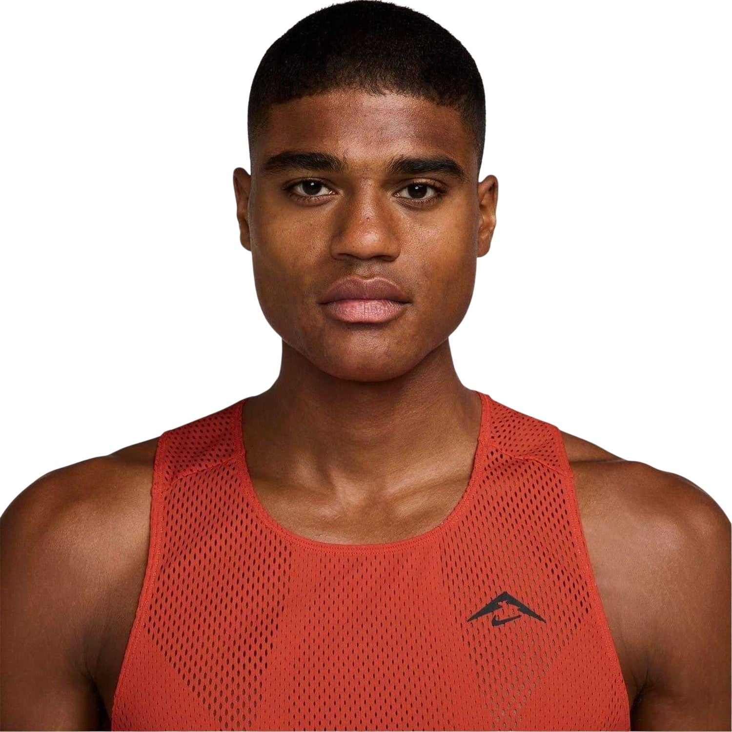 Red-Black - Side - Nike Mens Trailwind Dri-FIT Race Vest