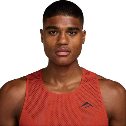 Red-Black - Side - Nike Mens Trailwind Dri-FIT Race Vest