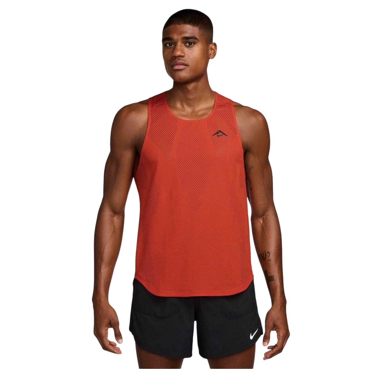 Red-Black - Front - Nike Mens Trailwind Dri-FIT Race Vest