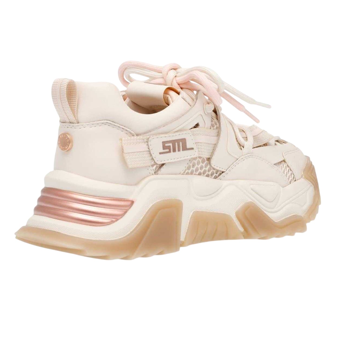 Cream-Rose Gold - Lifestyle - Steve Madden Womens-Ladies Kingdome Low Trainers