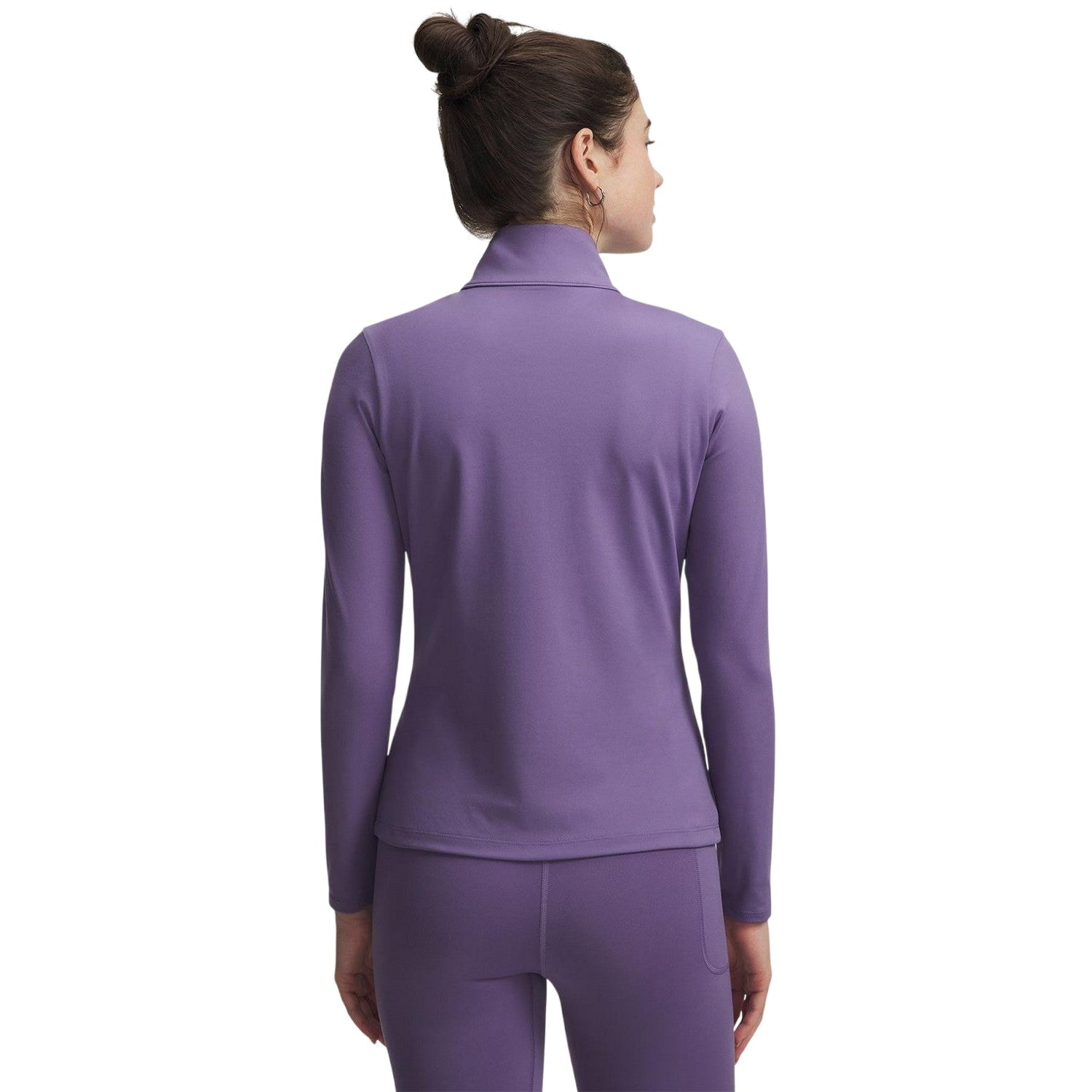 Purple-White - Back - Under Armour Womens-Ladies Moisture Wicking Jacket