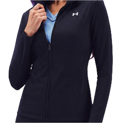 Black - Side - Under Armour Womens-Ladies Moisture Wicking Jacket