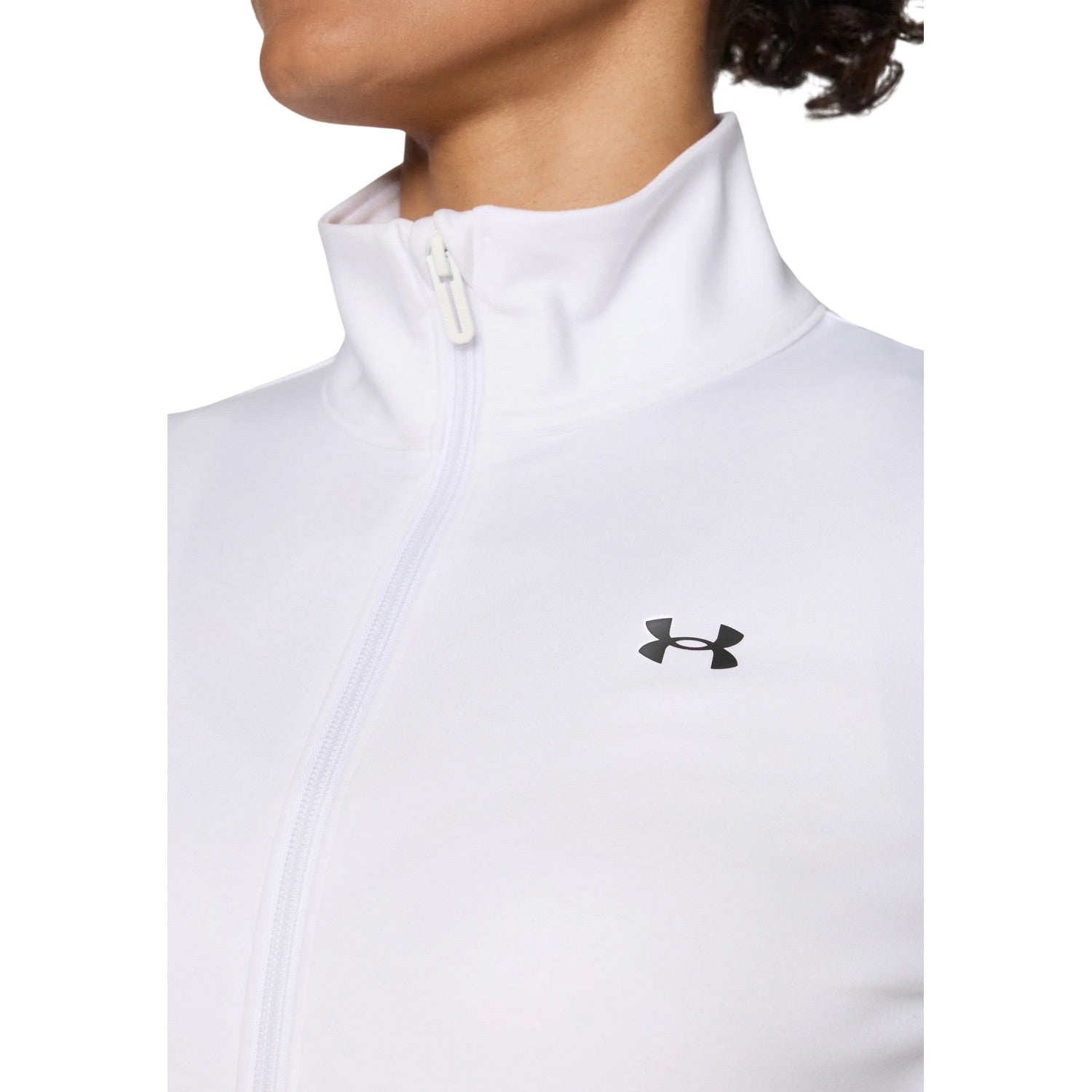 White - Side - Under Armour Womens-Ladies Moisture Wicking Jacket