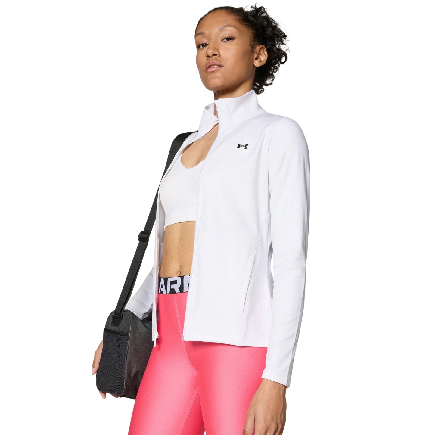 White - Lifestyle - Under Armour Womens-Ladies Moisture Wicking Jacket