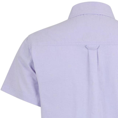 Lilac - Lifestyle - Bench Mens Plain Logo Short-Sleeved Shirt