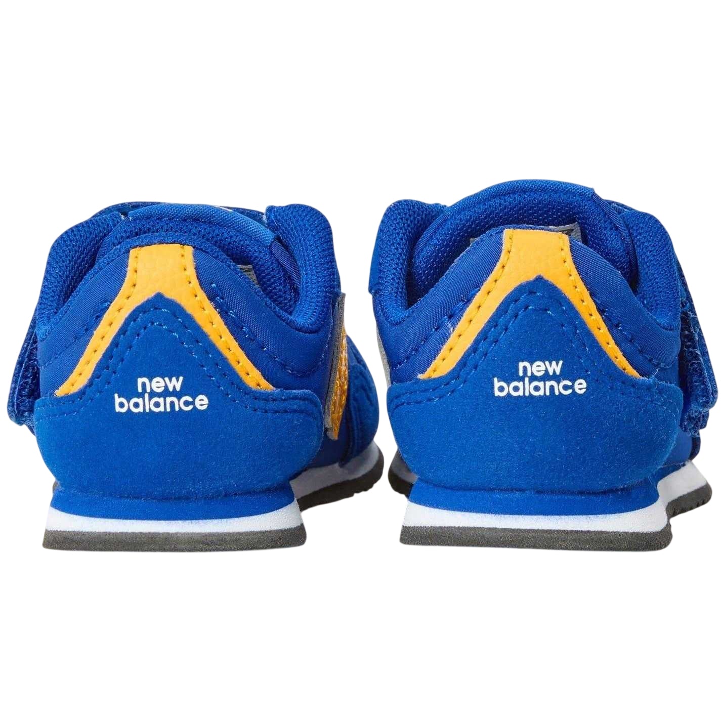 Royal Blue - Back - New Balance Childrens-Kids Logo Leather Hook and Loop Flat Shoes