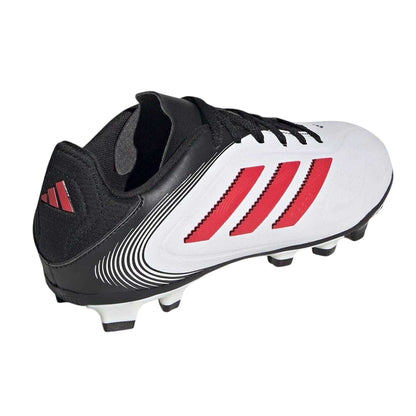 White-Red-Black - Back - Adidas Childrens-Kids Copa Pure 3 Club 3 Stripes Firm Ground Football Boots