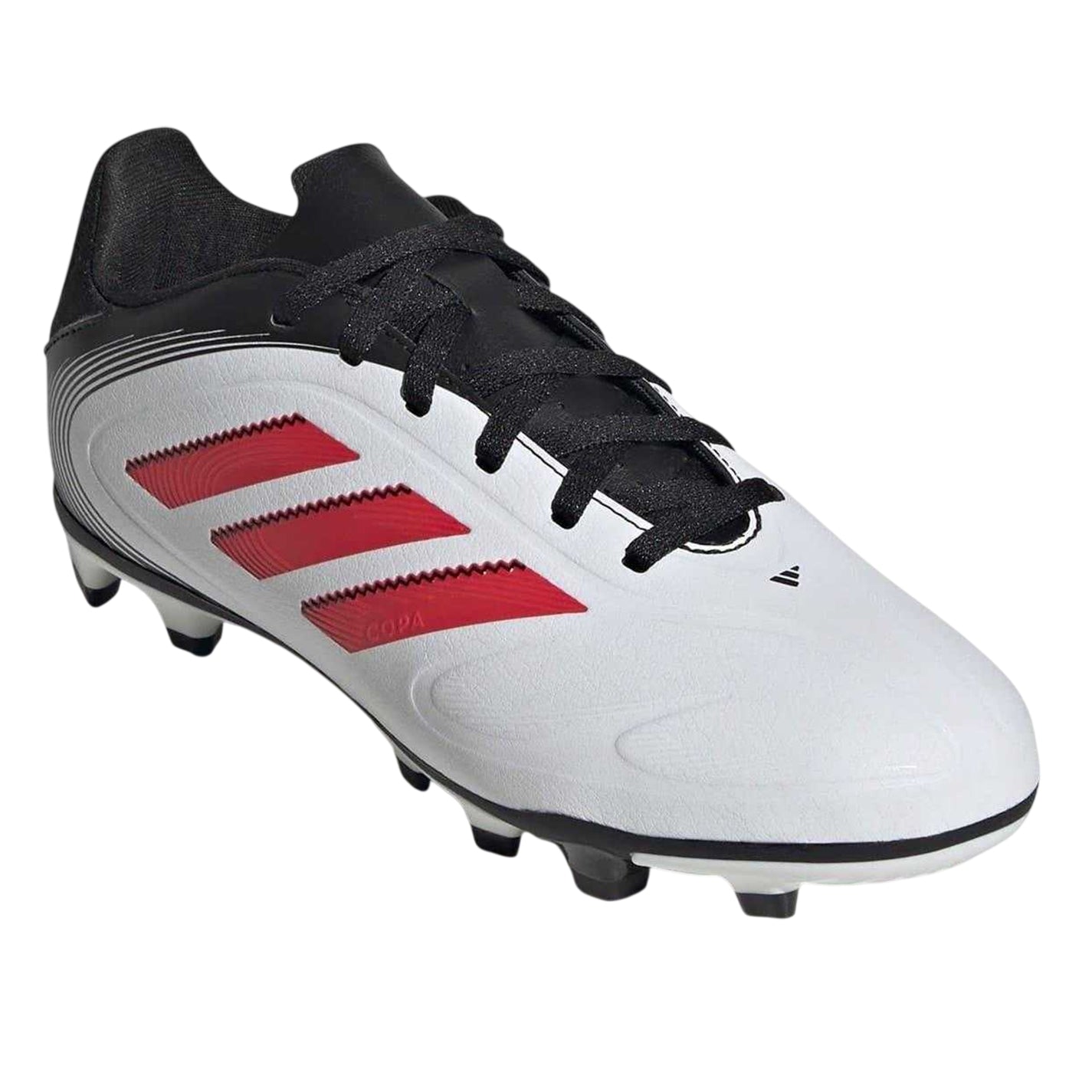 White-Red-Black - Lifestyle - Adidas Childrens-Kids Copa Pure 3 Club 3 Stripes Firm Ground Football Boots