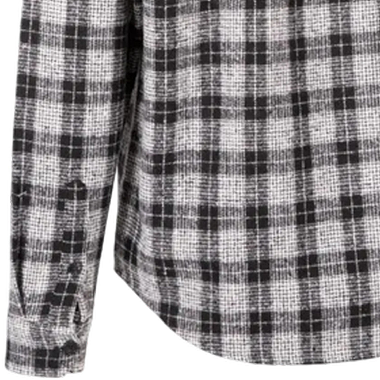 Black-White - Lifestyle - Trespass Mens Portlaw Checked Long-Sleeved Shirt