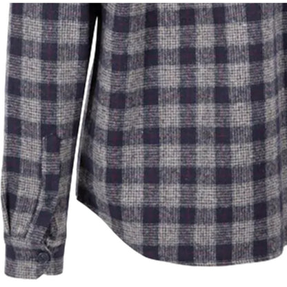 Grey-Blue - Lifestyle - Trespass Mens Portlaw Checked Long-Sleeved Shirt