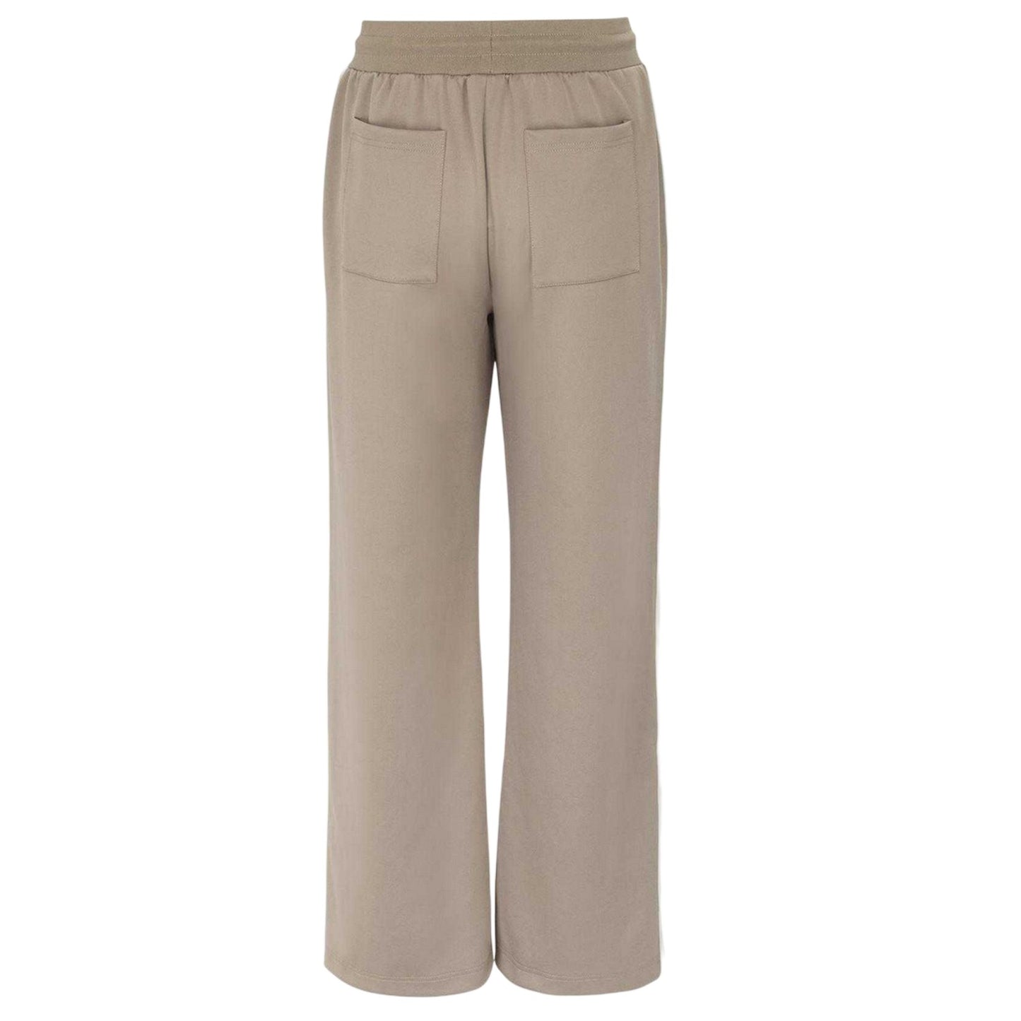 Light Brown - Back - USA Pro Womens-Ladies Side Stripe Tracksuit Bottoms