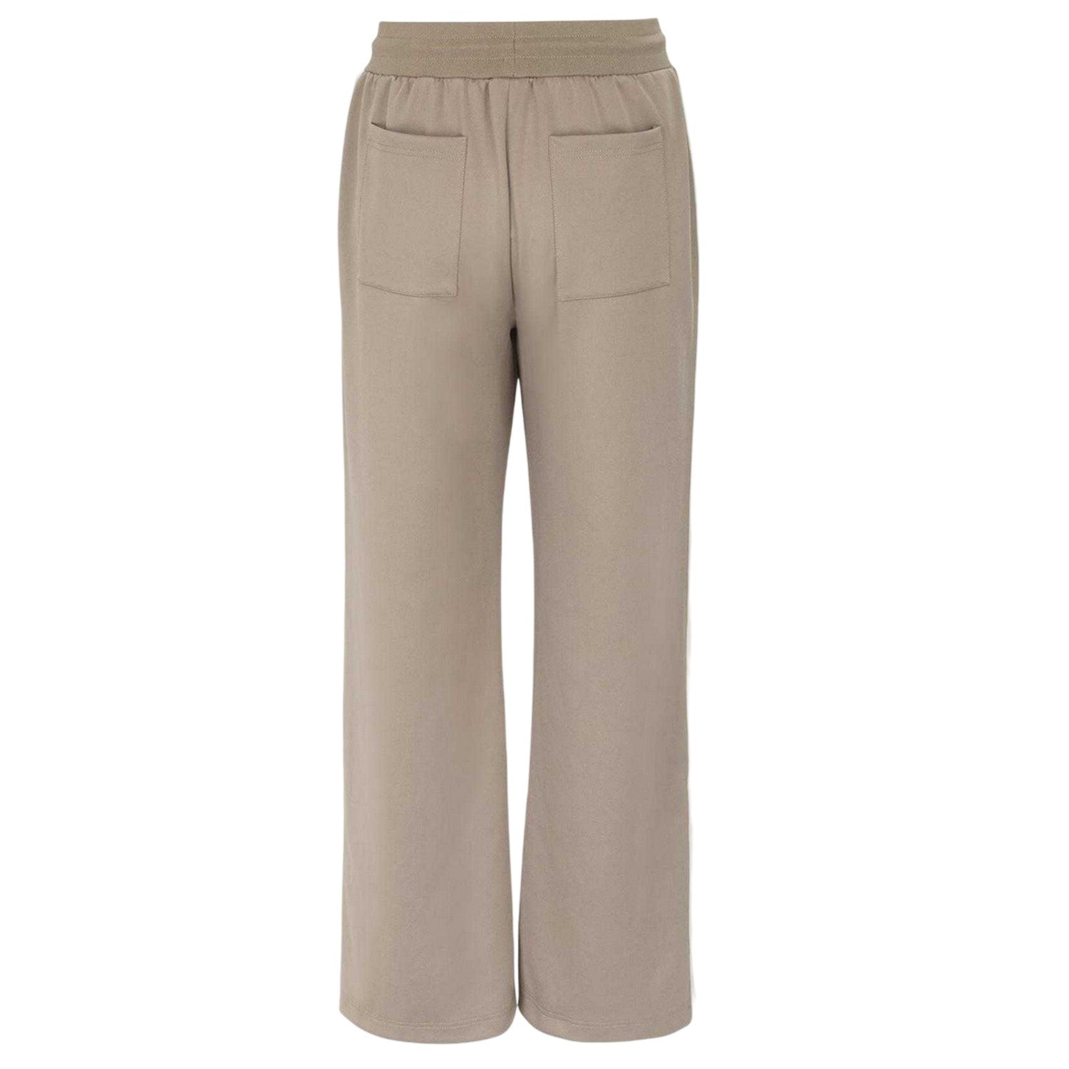 Light Brown - Back - USA Pro Womens-Ladies Side Stripe Tracksuit Bottoms