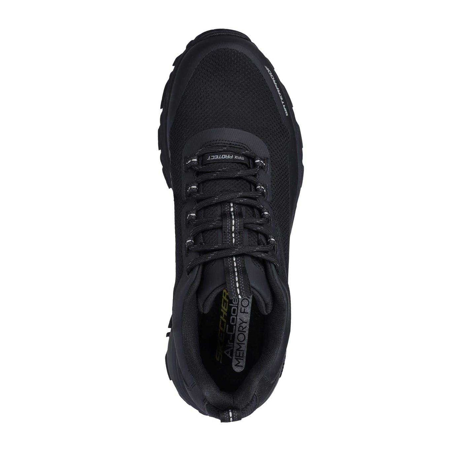 Black - Side - Skechers Mens Max Protect Fast Track Waterproof Walking Shoes
