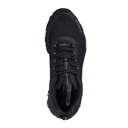 Black - Side - Skechers Mens Max Protect Fast Track Waterproof Walking Shoes
