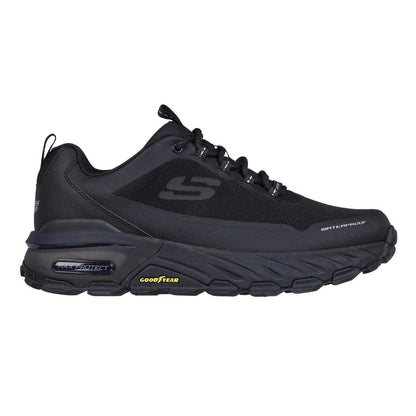 Black - Front - Skechers Mens Max Protect Fast Track Waterproof Walking Shoes