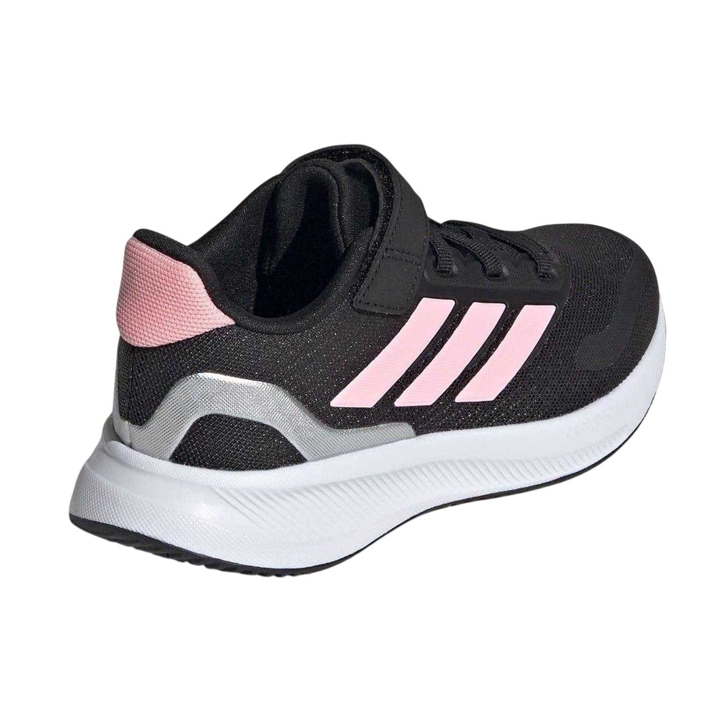 Black-Pink - Back - Adidas Childrens-Kids Runfalcon 5 Cloudfoam Trainers