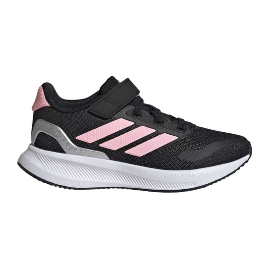 Black-Pink - Front - Adidas Childrens-Kids Runfalcon 5 Cloudfoam Trainers