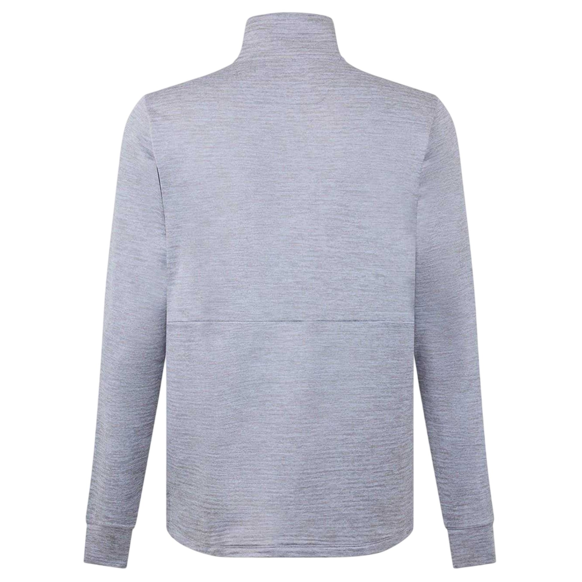 Grey-Black - Back - New Balance Mens Mock Neck Slim Athletic Top