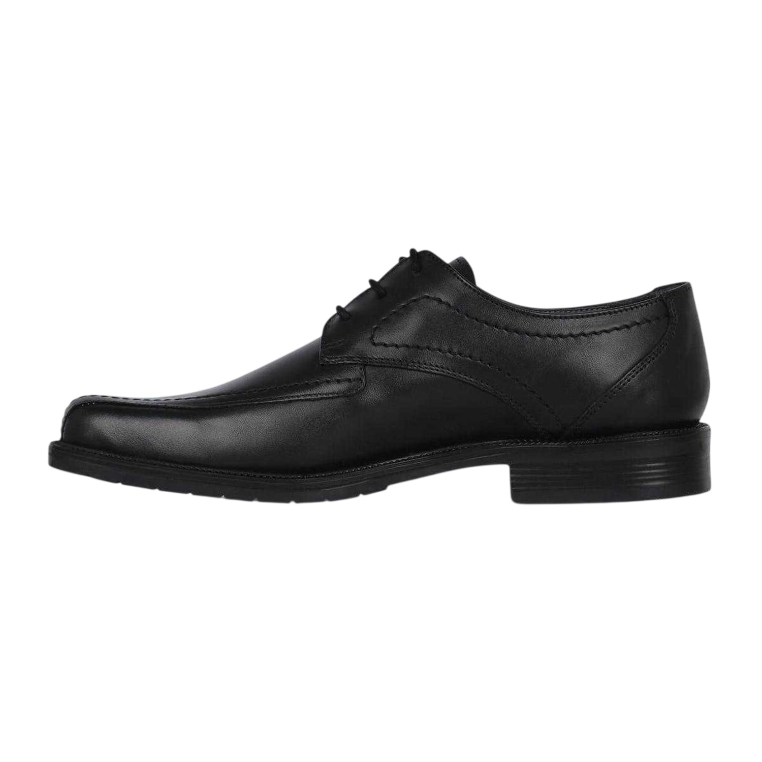 Black - Side - Lee Cooper Mens Glinton Leather Low Heel Shoes