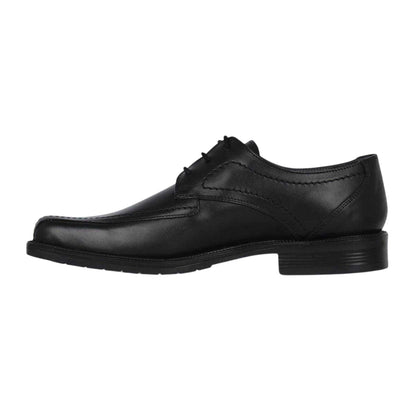 Black - Side - Lee Cooper Mens Glinton Leather Low Heel Shoes