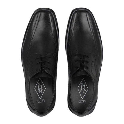 Black - Lifestyle - Lee Cooper Mens Glinton Leather Low Heel Shoes