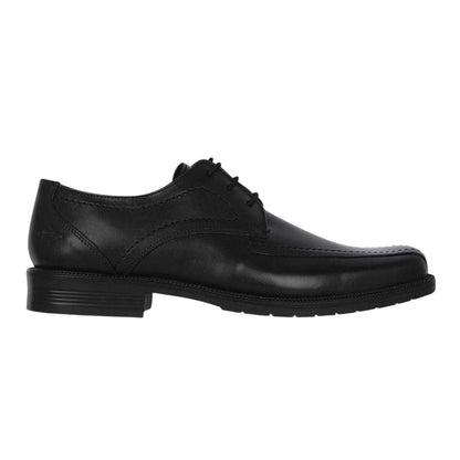 Black - Front - Lee Cooper Mens Glinton Leather Low Heel Shoes