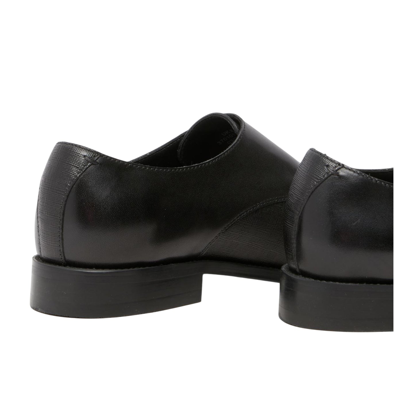 Black - Side - Where´s That From Mens Double Monk Strap Flat Formal Shoes