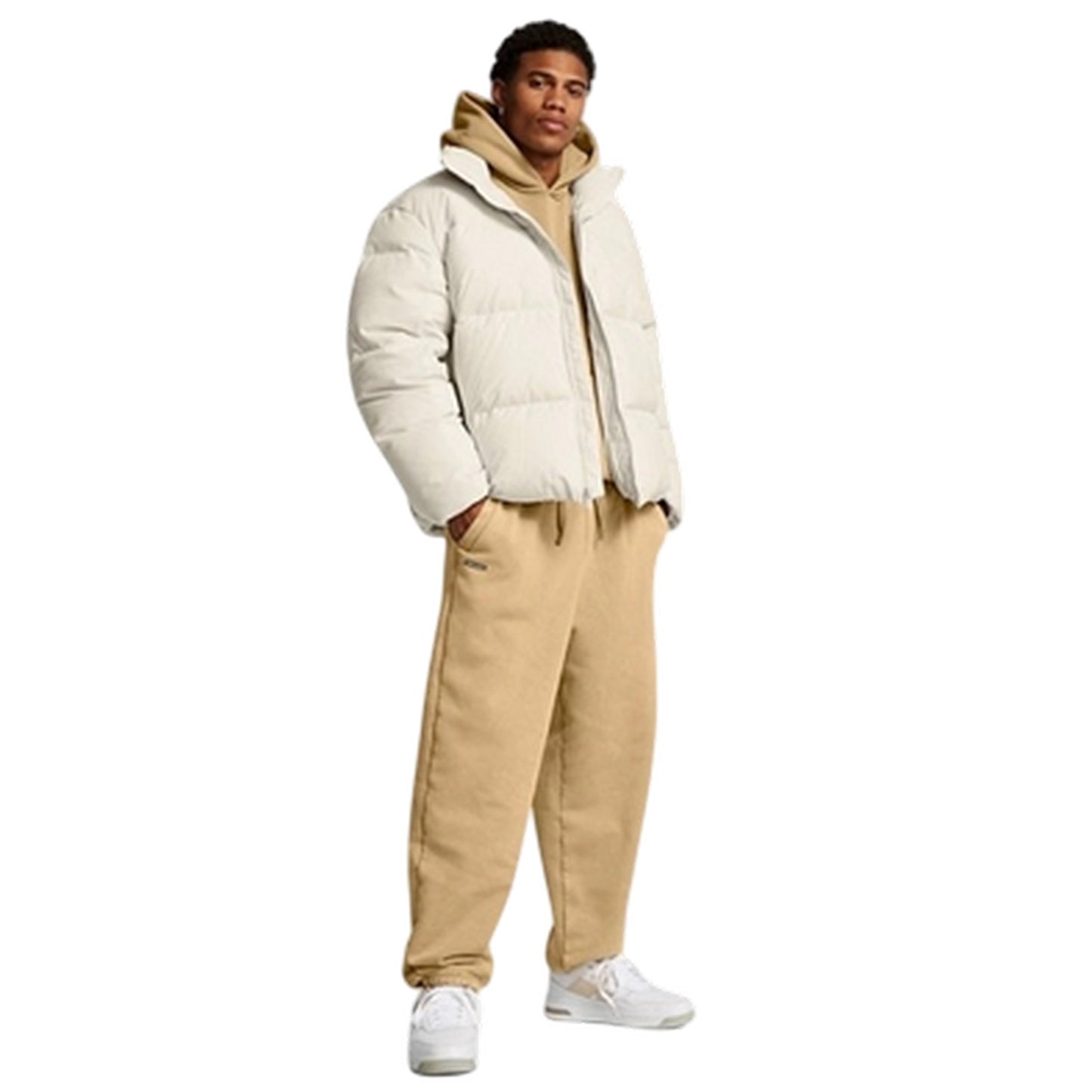 White - Close up - Under Armour Unisex Adult Heavyweight Athletic Puffer Jacket