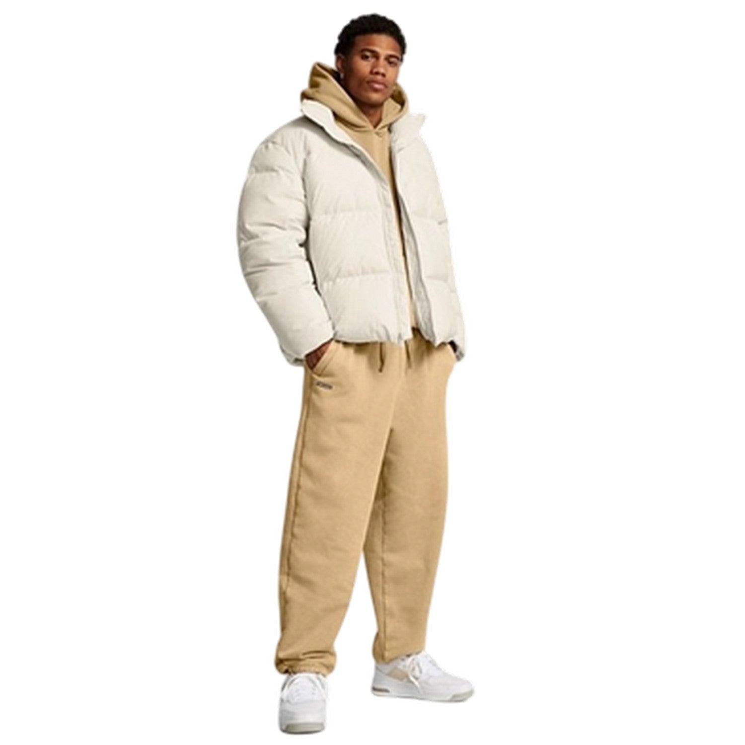 White - Close up - Under Armour Unisex Adult Heavyweight Athletic Puffer Jacket