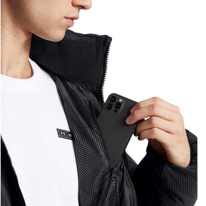 Black - Side - Under Armour Unisex Adult Heavyweight Athletic Puffer Jacket