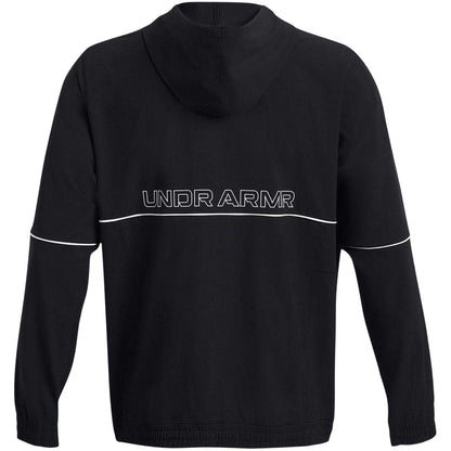 Black - Back - Under Armour Mens Baseline Regular Hooded Jacket