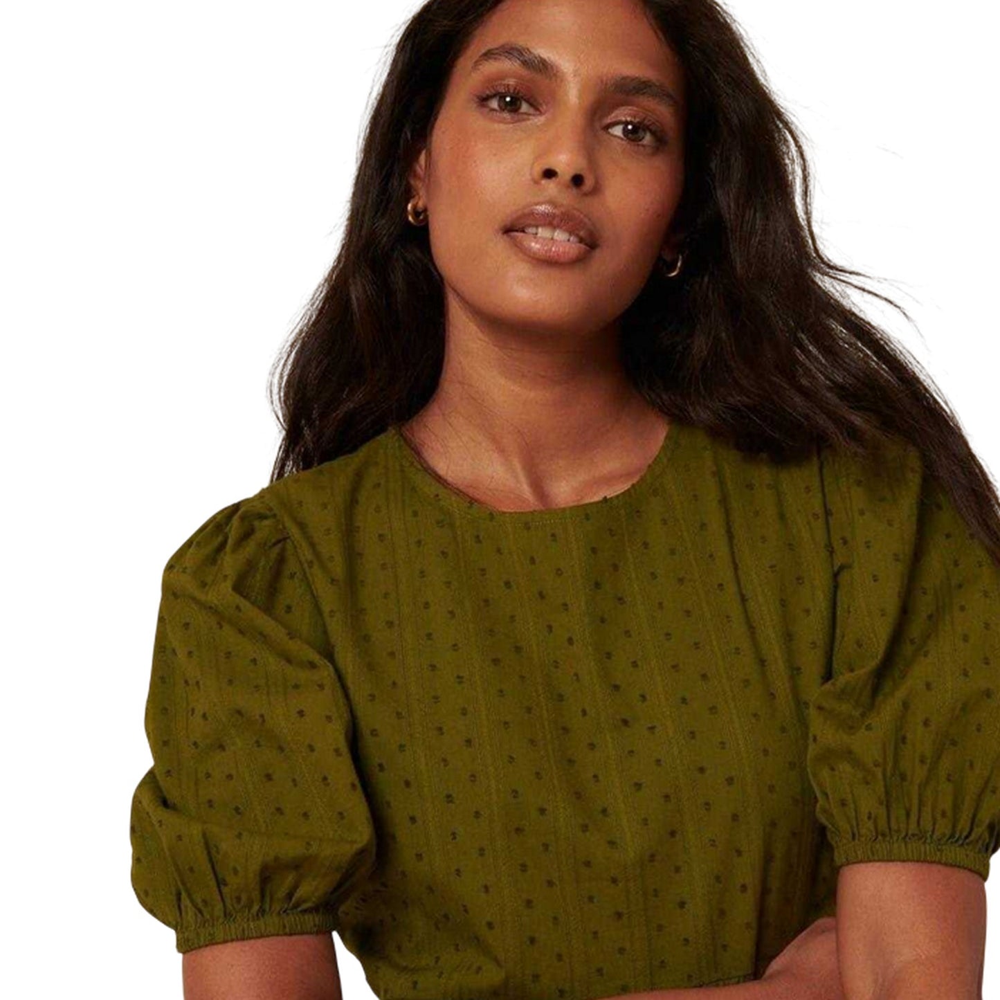 Green - Side - Nobody´s Child Womens-Ladies Betty Tiered Crew Neck Midi Dress