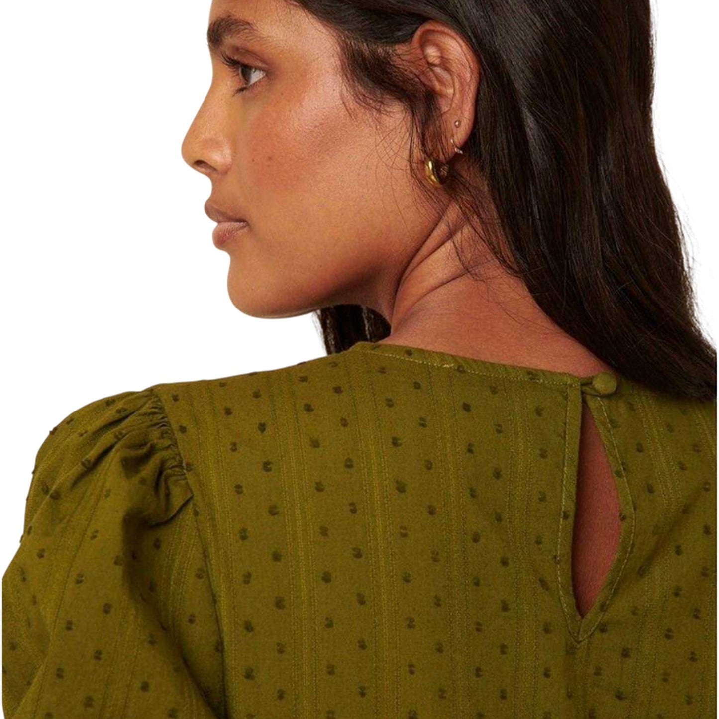 Green - Lifestyle - Nobody´s Child Womens-Ladies Betty Tiered Crew Neck Midi Dress