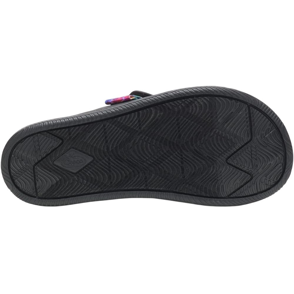 Multicoloured - Side - Chaco Womens-Ladies Chillos Tie Dye Flatform Slides