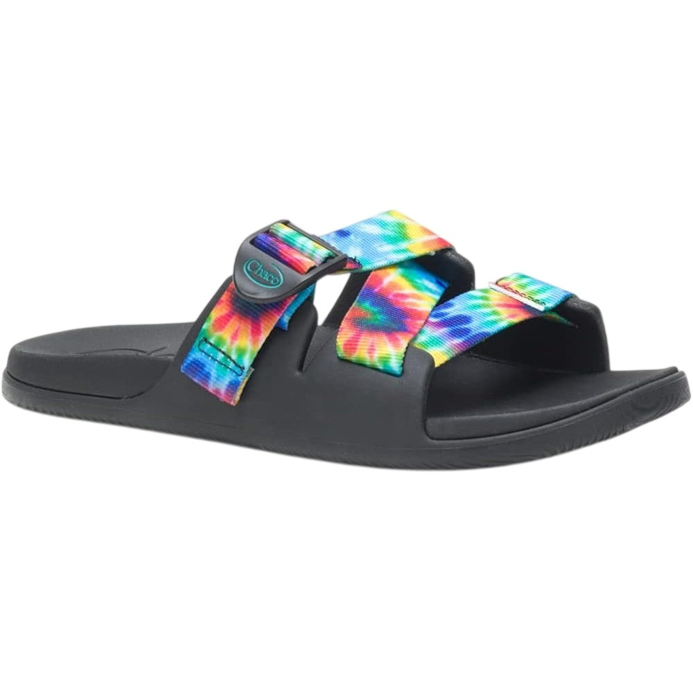 Multicoloured - Front - Chaco Womens-Ladies Chillos Tie Dye Flatform Slides