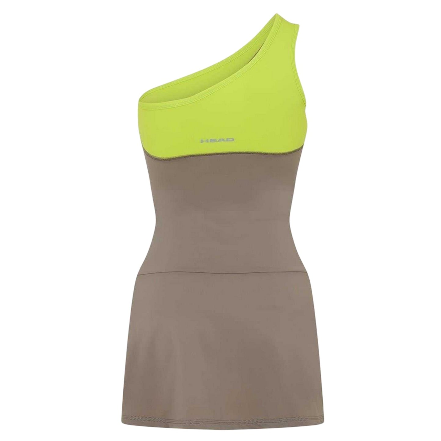 Green - Back - Head Womens-Ladies Avatar Slim One Shoulder Mini Dress