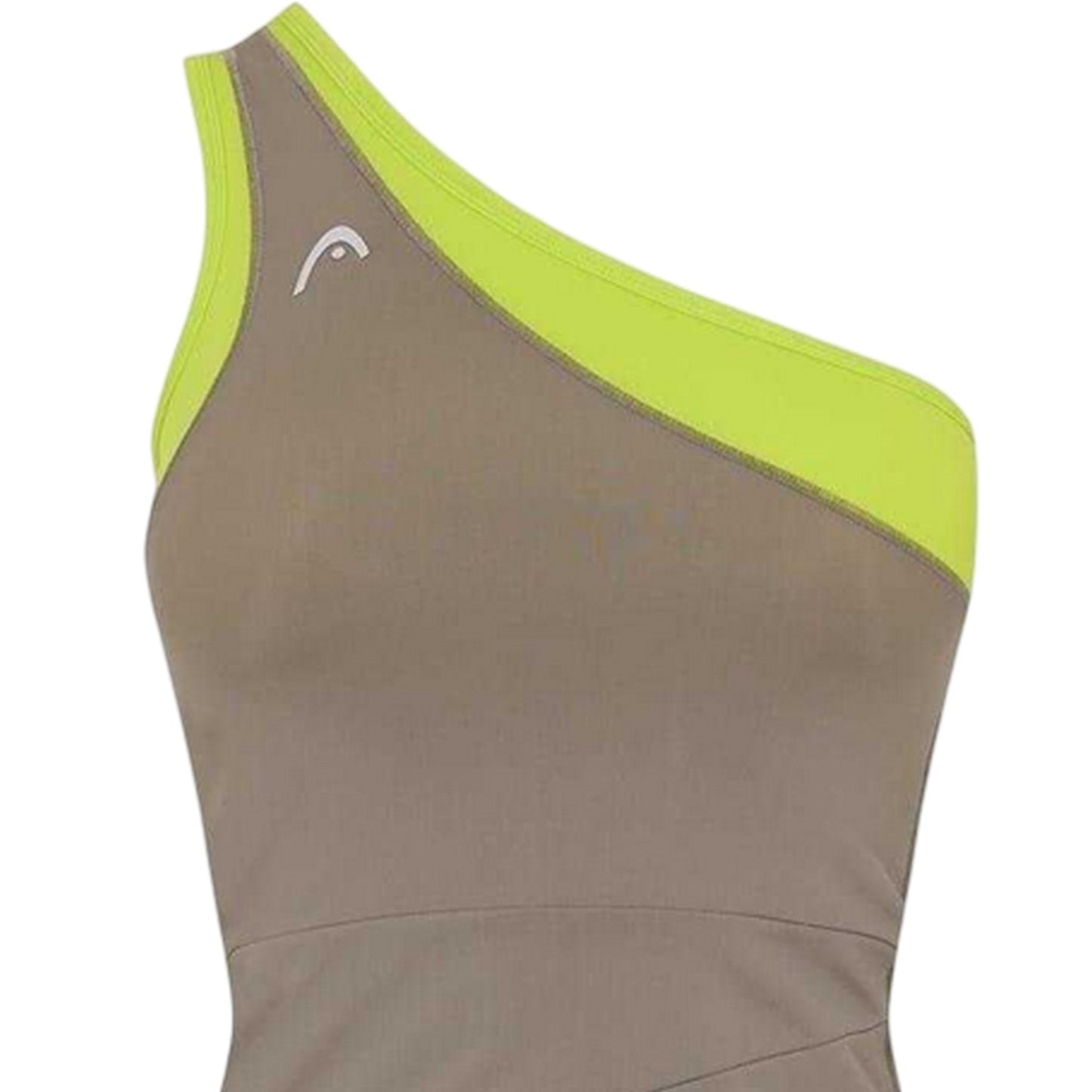 Green - Side - Head Womens-Ladies Avatar Slim One Shoulder Mini Dress