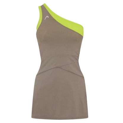 Green - Front - Head Womens-Ladies Avatar Slim One Shoulder Mini Dress