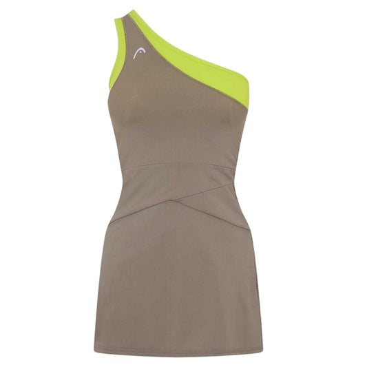 Green - Front - Head Womens-Ladies Avatar Slim One Shoulder Mini Dress