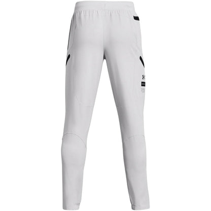 Grey - Back - Under Armour Mens Unstoppable Plain Cargo Trousers